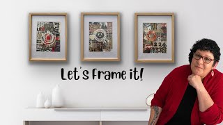 How To Mount Your Paper Collage and Frame It Like A Professional