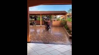 doing WHEELIE inside house