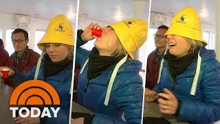 Dylan Dreyer Becomes An Honorary Newfoundlander In ‘Screech-In’ Ceremony | TODAY