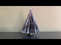 folded book magazine christmas tree recycle repurpose reuse