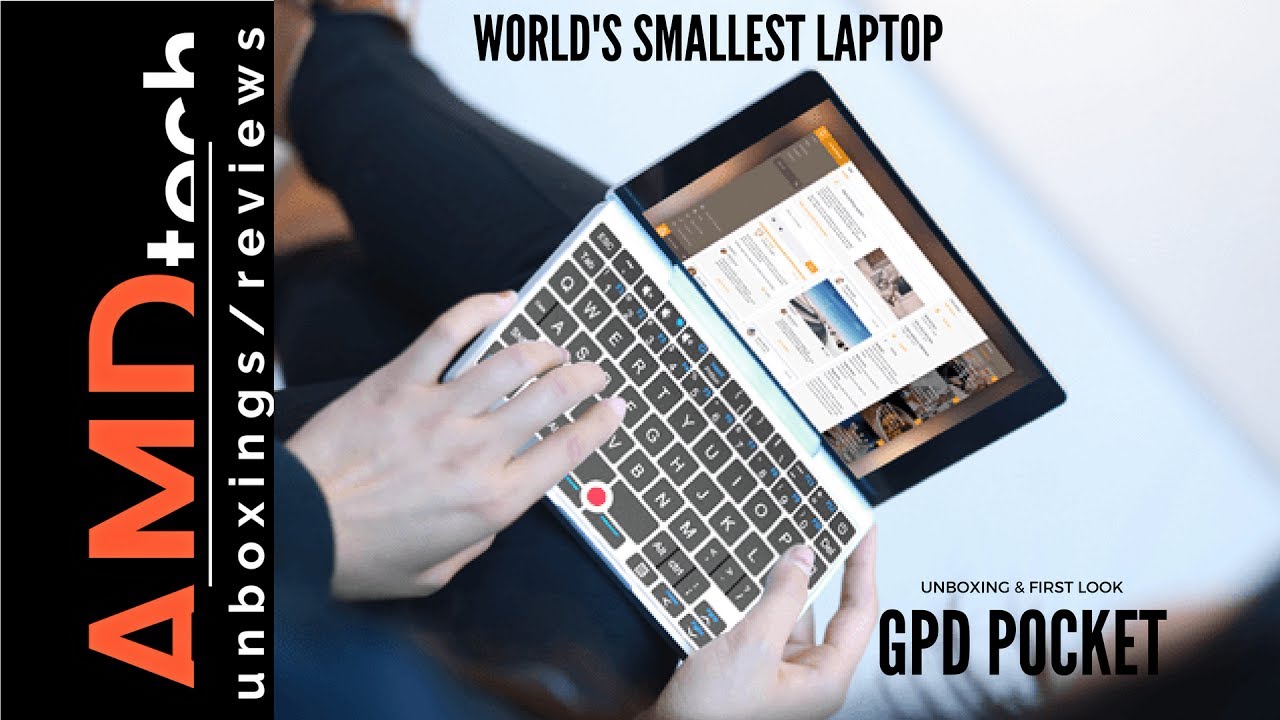 GPD Pocket Unboxing & First Look: World's Smallest Laptop! - YouTube