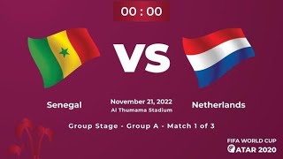 Senegal v Netherlands Live Stream Watch Along and Build Up! FIFA World Cup 2022!