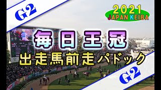 【競馬パドック】毎日王冠・前走パドック（2021年）