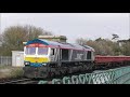 gbrf 66718 u0026 66747 at glynde in an engineers possession.