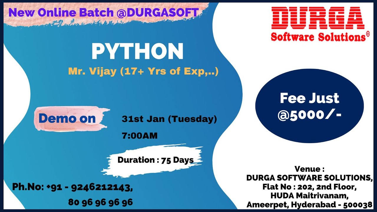 Python Online Training Durgasoft Youtube