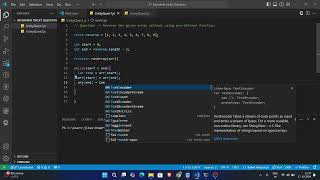 Reverse an Array Without Built-in Functions | Software Engineer Interview Prep