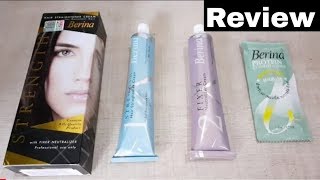 Berina Strightening Cream Full Review | how to use berina hair straightening cream