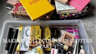 MAKEUP COLLECTION + DECLUTTER 2024 | PART 3 | EYESHADOW PALETTES + MORE (WITH SW