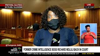 Richard Mdluli | Former crime intelligence boss back in court