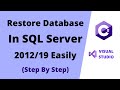 How to Restore Database in SQL Server 2019