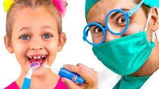 Dentist Kids Songs | Nursery Rhymes about healthy habits with Maya and Mary
