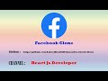Facebook Clone User Interface ( Ui )