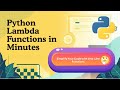 13. Python Lambda Functions | Explained with Real Examples