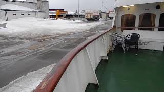 Hitting the dock, Vardo, Finnmark County, Norwegian Arctic