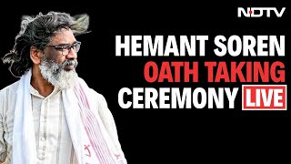 Hemant Soren Oath Taking | Hemant Soren Takes Oath For 4th Time, Top INDIA Bloc Leaders Present