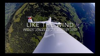 Segelfliegen Schweiz «Like the Wind» - Fränzi Jonas HB-3232 «ZL» 7. August 2017