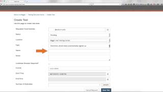 How to use Auburn University's Testing Services Website to schedule a test (Faculty only)