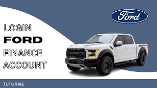 How to Login Ford Finance/ Credit Account 2024?