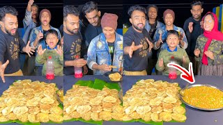 পুড়ি আর ঘুগনি 😍। Unlimited Puri And Ghugni Bottle Flip Challenge