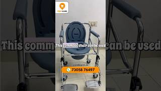 Multipurpose commode chair or toilet chair at best price in India @ VSM Kare #commodechair #shorts