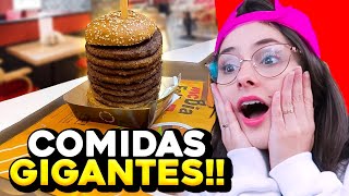 COMIDAS simplesmente GIGANTESCAS (você comeria?!?!) | Dearo e Manu