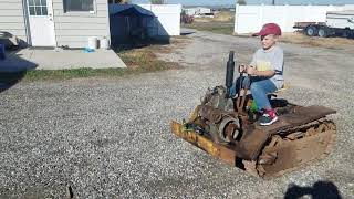 Agricat with Wisconsin diesel steering test drive