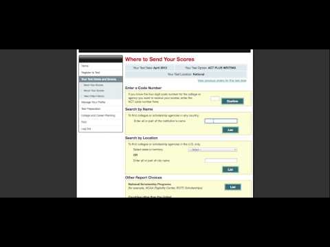 Submitting your ACT Scores to Colleges Submitting your ACT Scores to Colleges