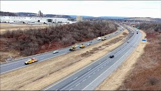 Sinkhole reduces Route 33 to one lane