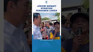 Momen Akrab Jokowi Nikmati Nyanyian Pengamen Lansia saat Kunker #shorts