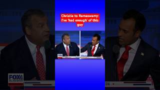 Christie, Ramaswamy spar at the first GOP debate #shorts