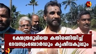 മൂവാറ്റുപുഴ, മുളവൂര്‍ അറേക്കാട് ദേവീക്ഷേത്ര ഭൂമിയിലാണ് കരനെല്‍ കൃഷി വിളവെടുത്തത് | Kairali News