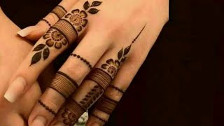 How To Draw Simple Mehendi Finger Design For Hand Basic Mehendi