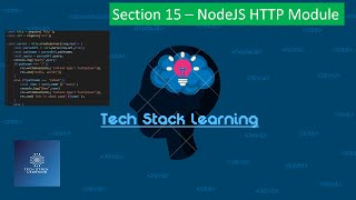 Node.js | Section 15 | Node HTTP Module | NodeJS Beginners | Simple Tutorials | Easy Learning