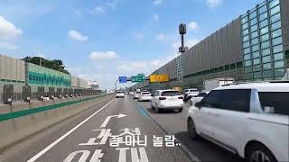 평화로운 버스전용차선