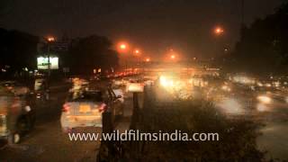 Moolchand flyover, New Delhi time lapse