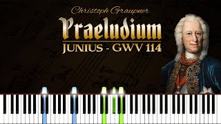 Praeludium: GWV 114 - Christoph Graupner | Piano Tutorial | Synthesia | How to play