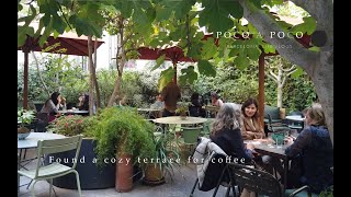 バルセロナ生活🌿居心地の良いテラス席のあるカフェをみつけました。/ Found  a cozy terrace for cafe.