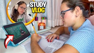 MINHA ROTINA DE ESTUDOS 100% real - STUDY VLOG 2025