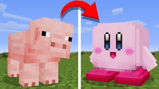 I remade every mob into Kirby in Minecraft