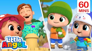 Which One is better? Summer☀️ or Winter❄️ | Little Angel | Kids Songs | Moonbug Kids