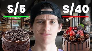 Trying Chocolate Cake for S/10 vs S/40