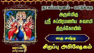 LIVE- நாகப்பட்டினம் எட்டுக்குடி அருள்மிகு ஸ்ரீ சுப்பிரமணிய சுவாமி கோயில் தை சஷ்டி சிறப்பு அபிஷேகம்