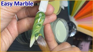 Cách đắp Marble 3 màu đơn giản | DuongNgan Nailsjobs