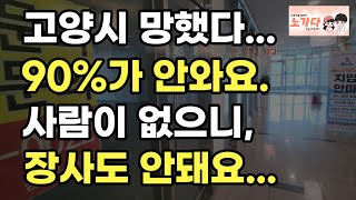 직주근접 하려다가 텅텅비게 생겼네. 고양시 망했다. 90%가 안와요. 사람이 없으니, 장사도 안돼요. 부동산 아파트 이야기 입주권 분양권 재개발 재건축 노가다 노비 향동 일산 삼송