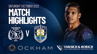 MATCH HIGHLIGHTS | Wellington Olympic 1-2 Auckland City FC, Sat 1 October 2022 | NLC R1