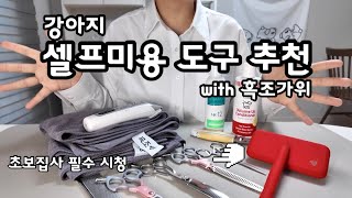 강아지 셀프미용 도구 이렇게만 준비하세요 | 애견미용가위추천 | 흑조가위