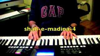 naat : shah e madina with lyrics on keyboard