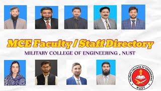 MCE Faculty/Staff Directory | FACULTY | MILITARY COLLEGE OF ENGINEERING | #MCE #NUST #NUSTRisalpur
