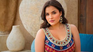 Bold \u0026 Beautiful Soraya Zohra's Plus-Size Afghan AI Lookbook - Modern Ethnic Fusion Fashion