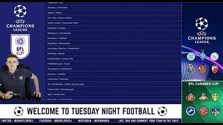 LIVE FOOTBALL - CARABAO CUP & CHAMPIONS LEAGUE | SCORES STREAM